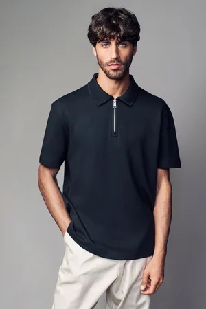 Next Heavyweight Quarter Zip Polo ShirtL