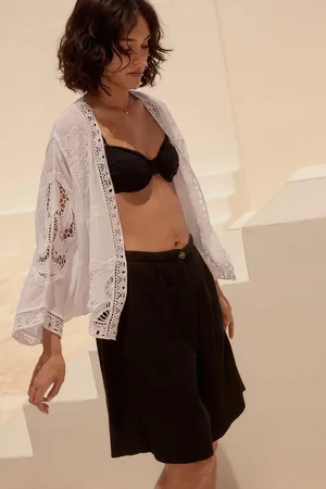 Next Cropped Crochet Kimono Cover-Upxlarge