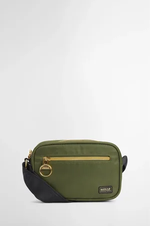 Barbour Qualify micro schoudertas van 100% katoenEén