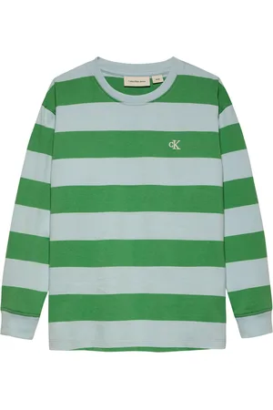 Calvin Klein 100% Cotton Shifted Picture Long Sleeve T-Shirt14 Jaar (164cm)
