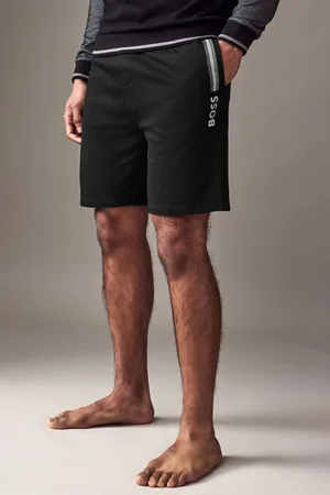 HUGO BOSS Logo Print 100% Cotton Terry ShortsL