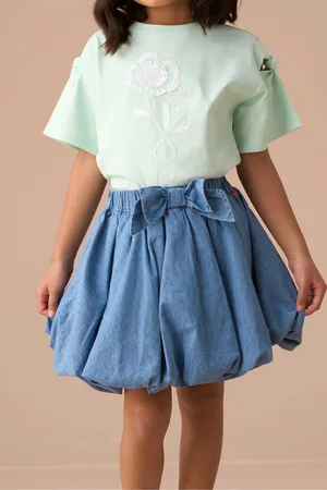 Angel & Rocket Annie Puffball Denim Skirt7 Jaar (122cm)