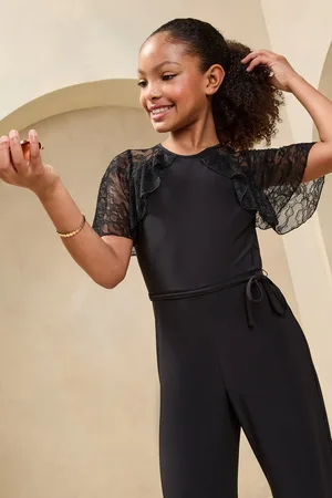 Lipsy London Lace Frill Flutter Sleeve Jumpsuit (5-16yrs)122128cm