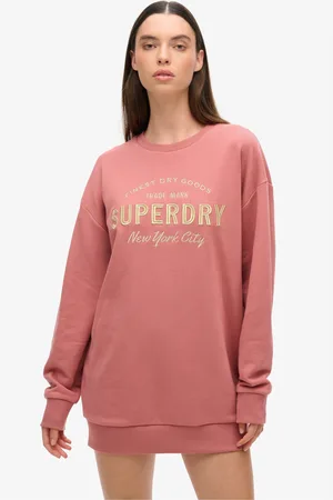 Superdry Luxe Metallic Logo Sweat Dress34-36