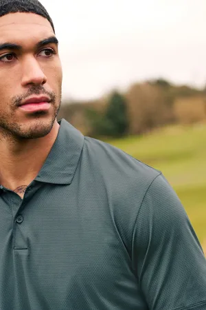Next Actief poloshirt met textuur voor golf5XL