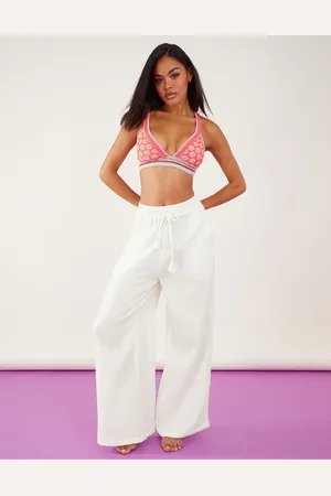 Accessorize 100% katoenen broek van kreukstofXXL