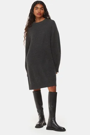 Whistles Petite Ava Round Neck Knitted DressL