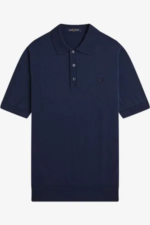 Fred Perry Gebreid katoenen poloshirt2X-Large