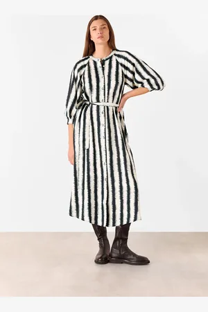 Whistles Hazy Stripe Shirt Dress42