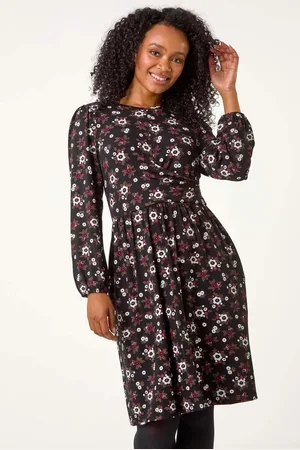 Roman Petite Floral Twist Detail Short Dress44