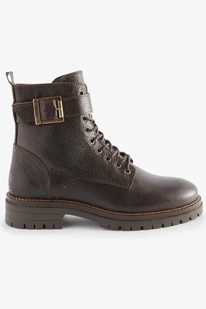 Barbour Heidi leren bikerlaarzen met vetersEU 41 (UK 8)