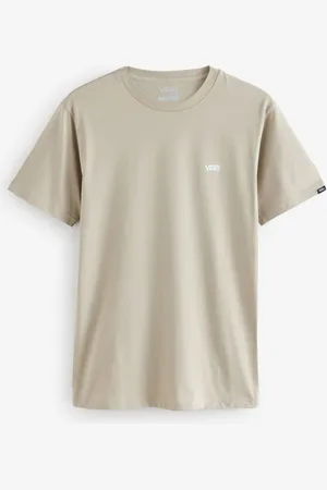 Vans Mens Small Khaki/Green Logo 100% Cotton T-ShirtX-Small