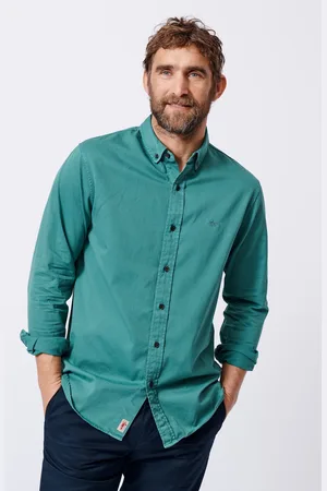 Aubin Green Hessle 100% Cotton ShirtXL