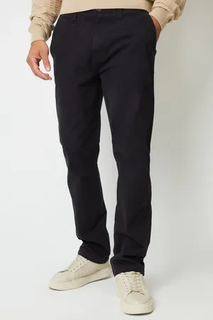Threadbare Straight Leg Canvas Trousers With Stretch34