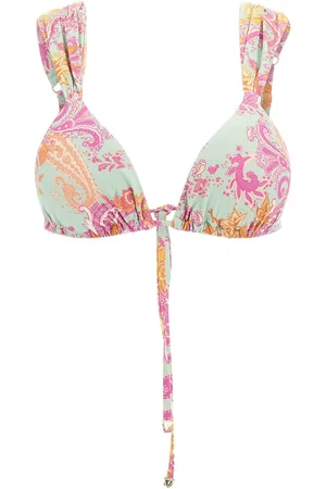 Guess Pink Paisley Triangle Bikini Topmedium