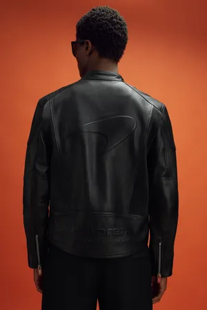 Reiss X McLaren F1 Team Embossed Leather JacketXS