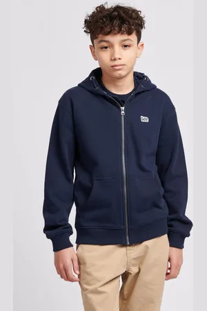 Lee Boys 100% Cotton Zip-Through Badge Hoodie12