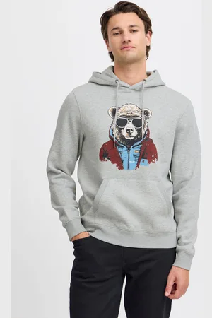 Blend Olive Animal Printed HoodieM