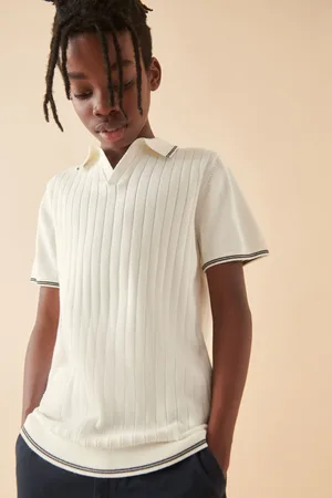 Next Polo Short Sleeve Trophy Neck 100% Cotton Jumper (3-16yrs)6 Jaar (116cm)