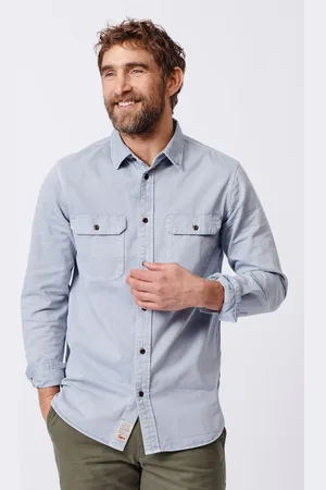 Aubin Blue Rigsby 100% Cotton ShirtL