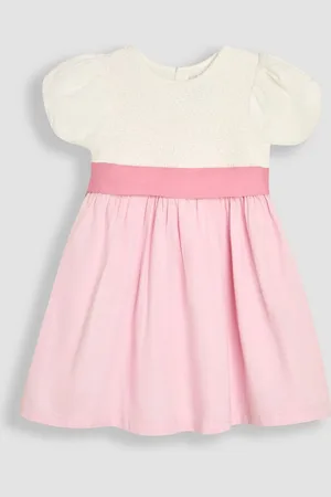 JoJo Maman Bébé Smocked Satin Party Dress8692cm