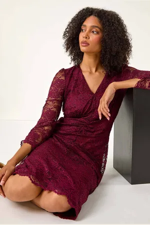 Roman Corded Lace Midi Dress46