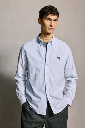 Paul Smith Grey 100% Organic Cotton Oxford ShirtXXL