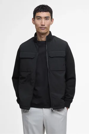 Barbour Ethan Funnel Neck Quilted Black JacketXL