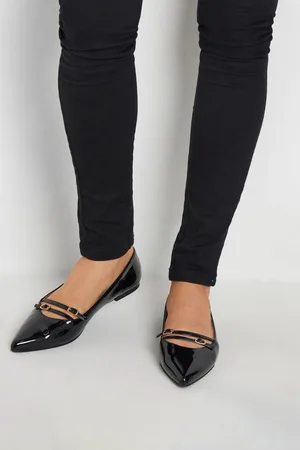 Long Tall Sally Flat Point Multi Strap ShoesEU 43 (UK 10)