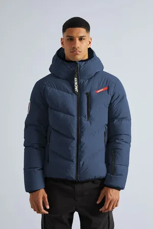 Jack1t Lock Hood Puffer Black JacketL