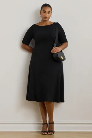 Ralph Lauren Munzie Stretch Jersey Midi DressXL