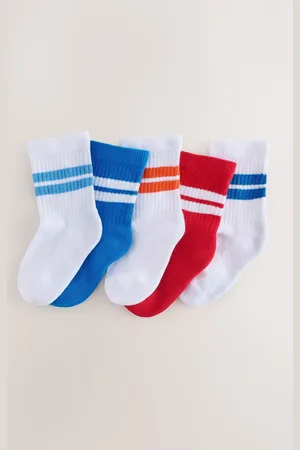 Next Cushioned Footbed Cotton Rich Ribbed Tipped Socks 5 PackUK 3