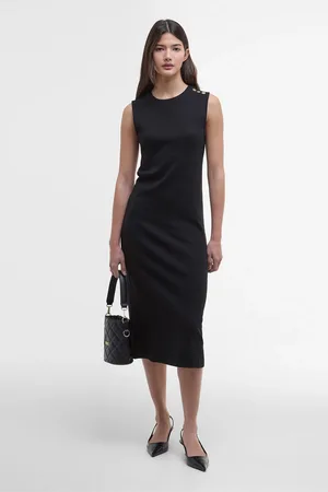 Barbour Hadfield Midi Black Dress46