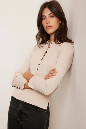 mint&berry Cotton Blend Polo Knit TopXL