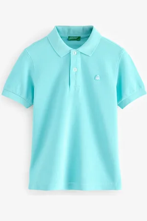 Benetton Boys Pique 100% Cotton Polo Shirt11