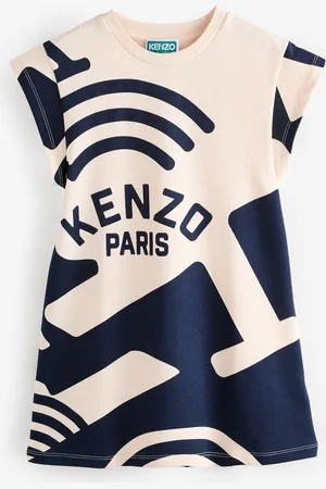 Kenzo Large Logo Blue T-Shirt Dress10 Jaar (140cm)