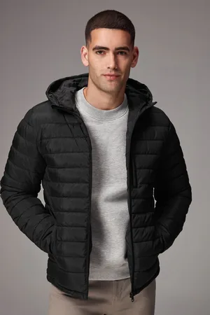 Next Douchebestendige lichtgewicht pufferjas met capuchon4XL Reg