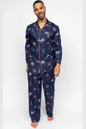 Cyberjammies Man Alpes Ski Print Pyjama SetM