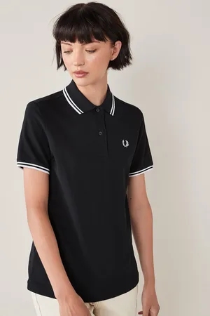 Fred Perry Poloshirt met twee contrasterende streepjes, gemaakt van 100% katoen42