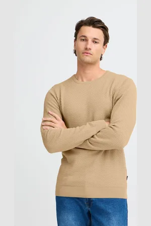 Blend Washed Crew Neck 100% Cotton Knitted Sweat JumperXXL