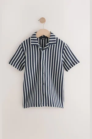 Next Textured Jersey Short Sleeve 100% Cotton Shirt (3-16yrs)116122cm