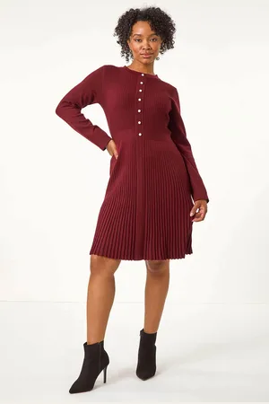 Roman Petite Pearl Detail Knitted Dress42