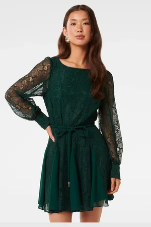 Forever New Sarah Lace Splice Mini Dress38