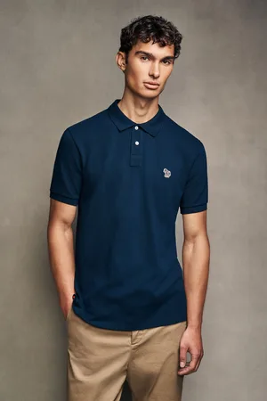 Paul Smith Logo 100% Cotton Pique Polo ShirtM
