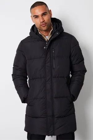 Threadbare Showerproof Hooded Waterproof Longline Puffer CoatS