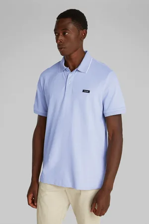 Calvin Klein 100% Cotton Painted Polo ShirtMedium