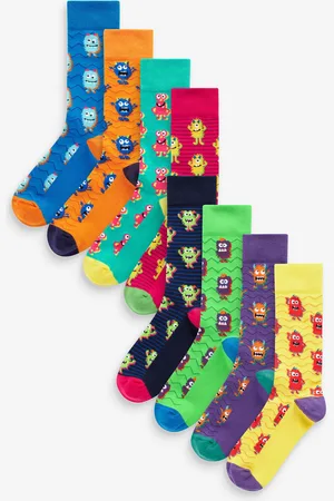 Next 8 Paar sokken met leuk patroonUK 6