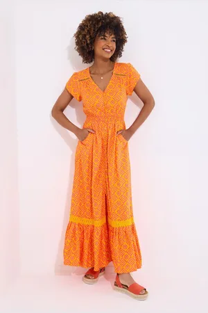 Joe Browns V-Neck Geo Print Maxi Dress46petite