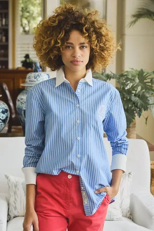 Joules Amilla Longline Relaxed Fit Shirt36