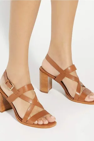 Dune Juneo Cross Strap High Block Heel Sandalseu41